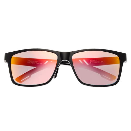 Breed Pyxis Titanium Polarized Sunglasses In Black/red-yellow