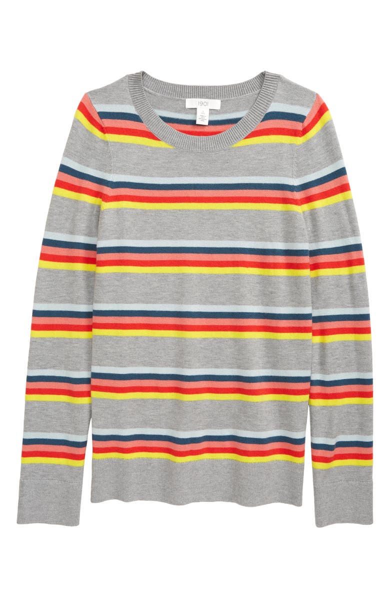 Nordstrom Kids' Patterned Fitted Sweater, Main, color,