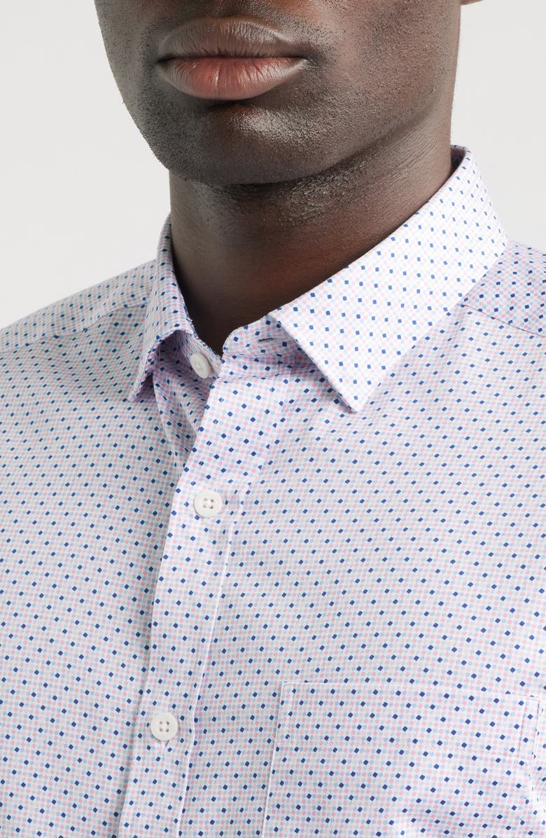 Johnston & Murphy Logan Print Button-Up Shirt, Alternate, color,