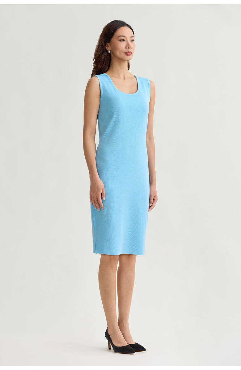 Ming Wang Sleeveless Sheath Knit Dress, Alternate, color, Serene