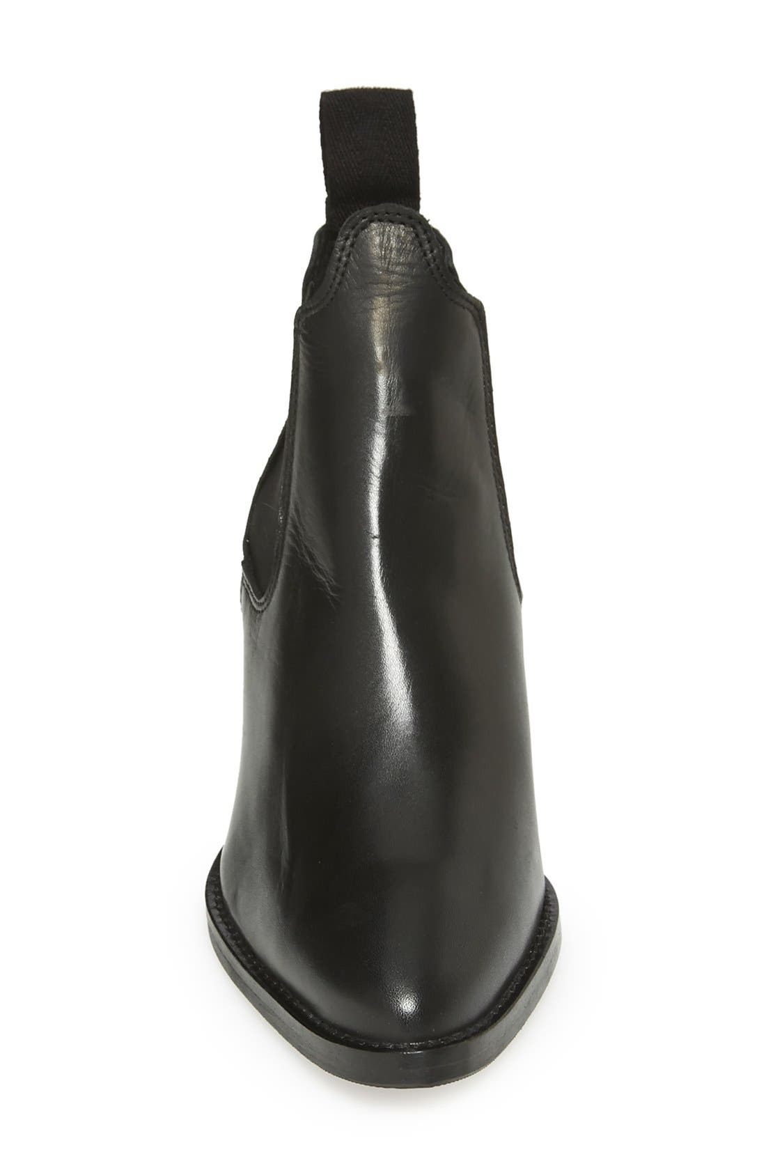 Topshop 'Margot' Leather Ankle Bootie, Alternate, color, 