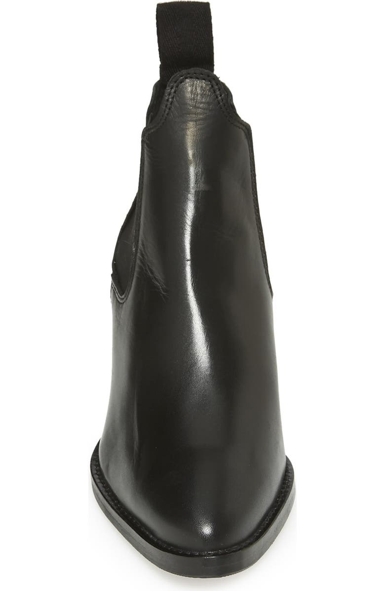 Topshop 'Margot' Leather Ankle Bootie, Alternate, color,