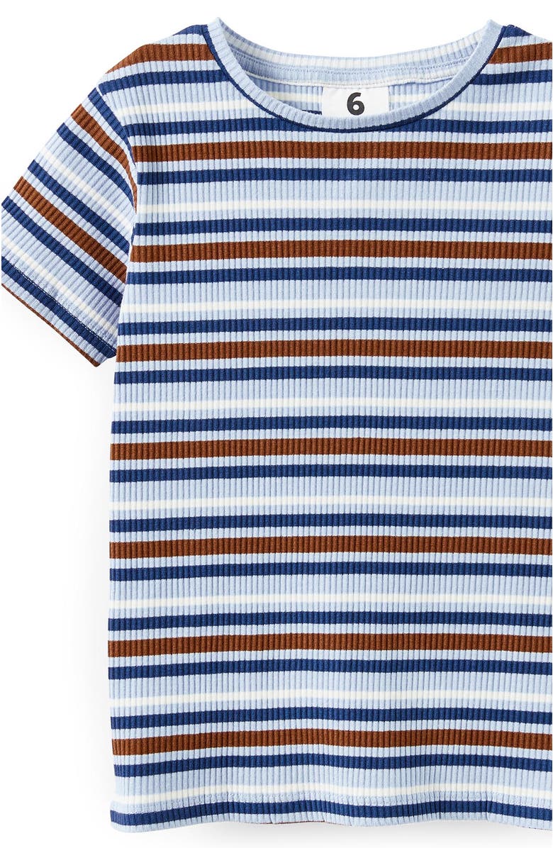 Cotton On Kids Kid's Raya Baby Tee, Alternate, color, Dawn Blue Chestnut Multi