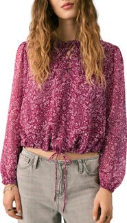 MANGO TEEN Paisley Print Top