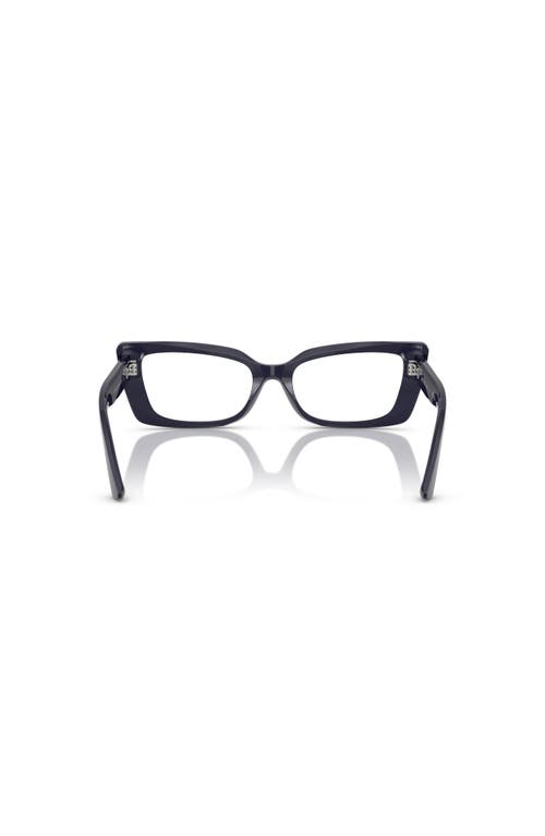 Jimmy Choo 53mm Cat Eye Optical Glasses In Black