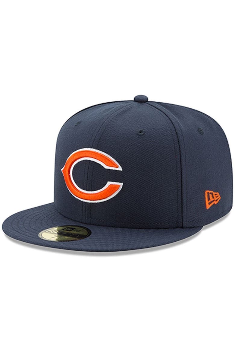 Men's New Era Navy Chicago Bears Omaha 59FIFTY Hat, Alternate, color, NAVY