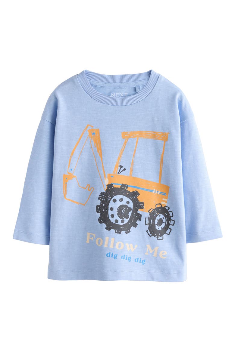 Kids' Follow Me Digger T-Shirt, Main, color, BLUE