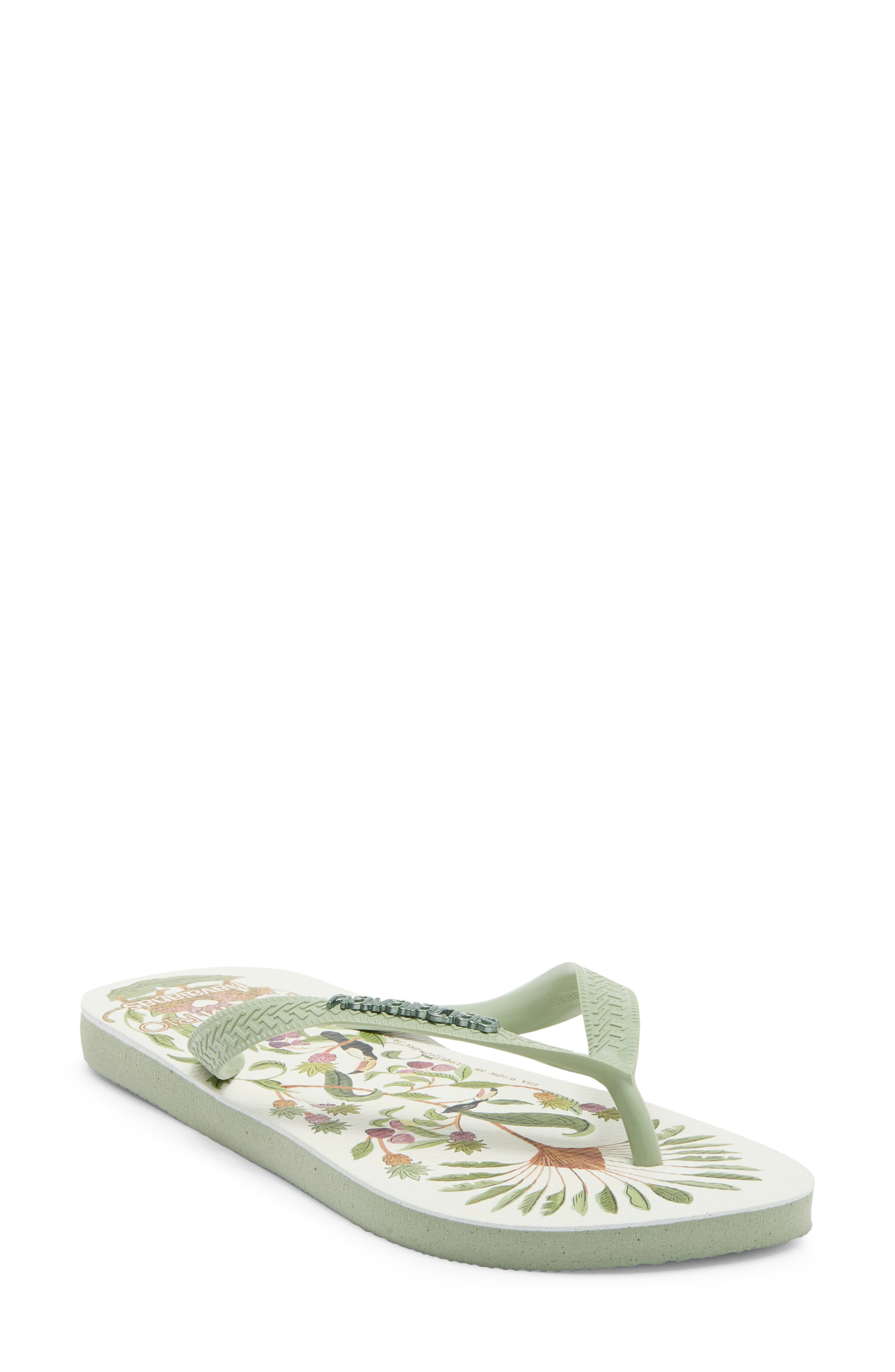 Havaianas Farm Sweet Forest Flip Flop, Main, color, Smoke Green