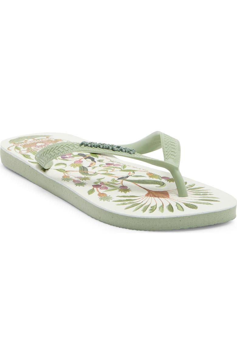 Havaianas Farm Sweet Forest Flip Flop, Main, color, Smoke Green