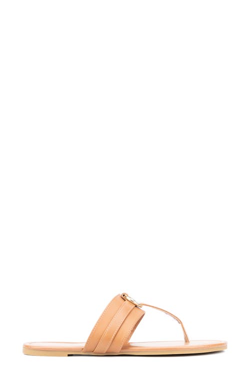 Shop New York And Company Juliana Slide Sandal In Cognac