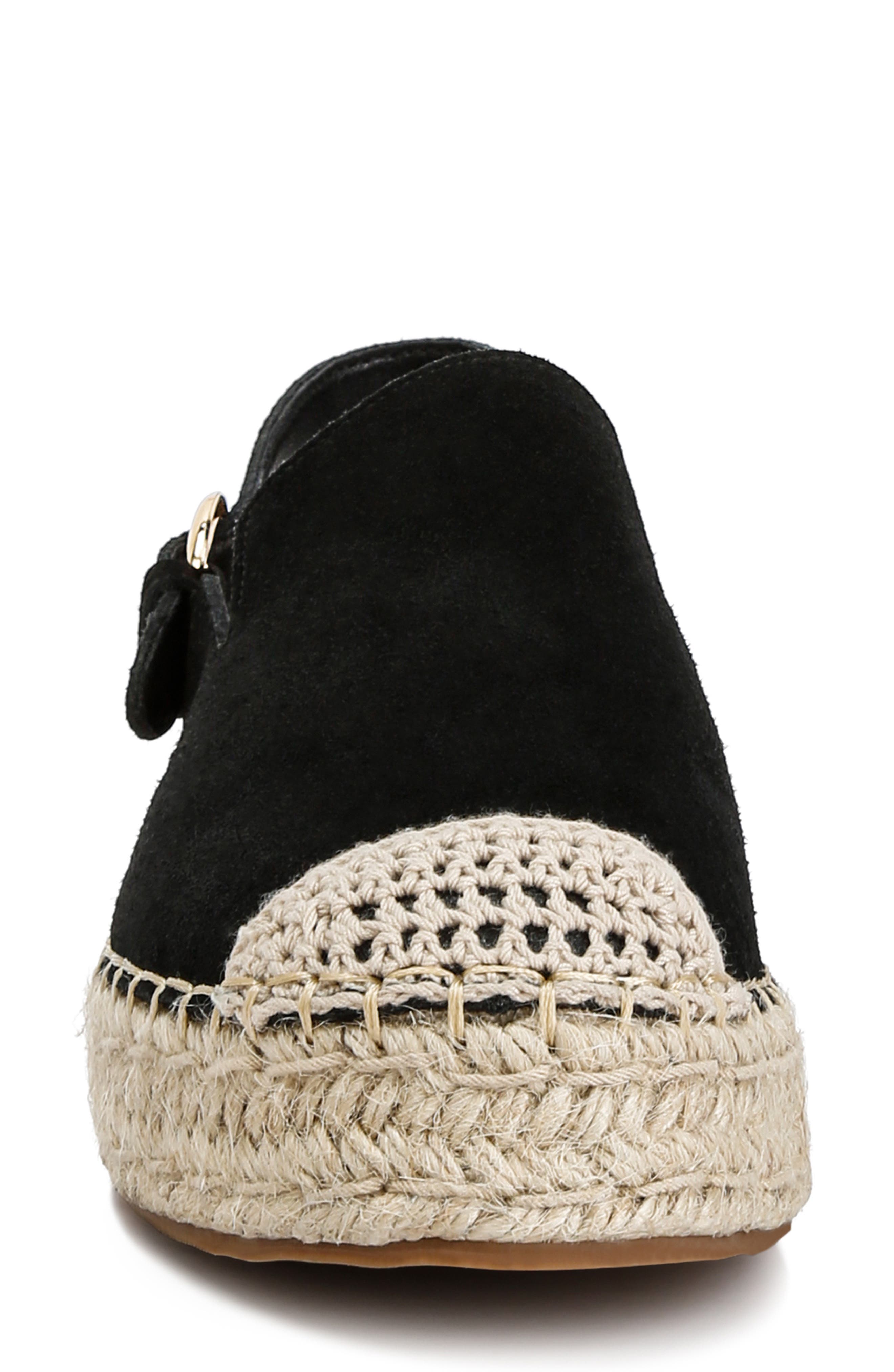 Rag & Co Affie Espadrille Slingback Flat, Alternate, color, Black