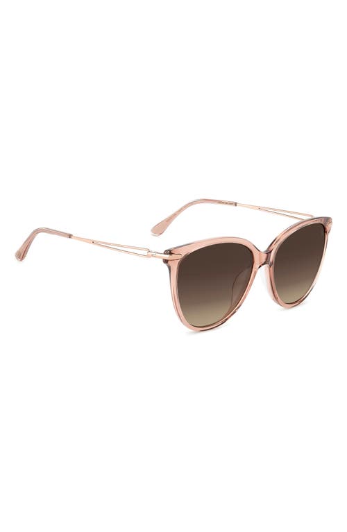 Stuart Weitzman 58mm Gradient Butterfly Sunglasses In Brown