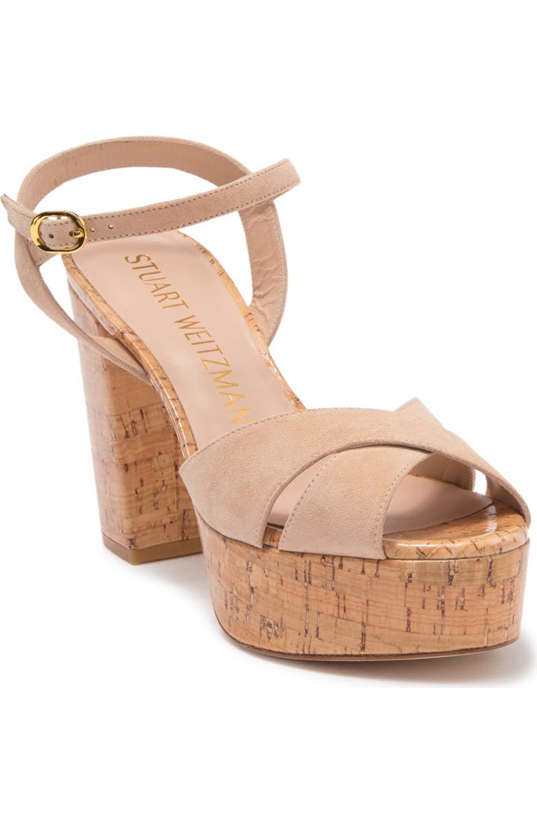 Stuart Weitzman Ivona Platform Sandal, Alternate, color,