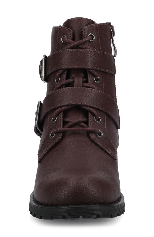 Journee Collection Juliah Buckle Boot In Brown
