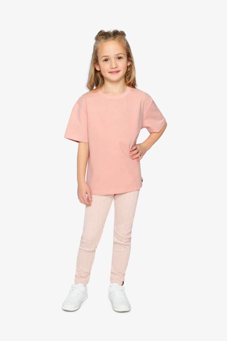 Short Sleeve Relaxed Heavy Jersey Wide T-Shirt, Alternate, color, Pink