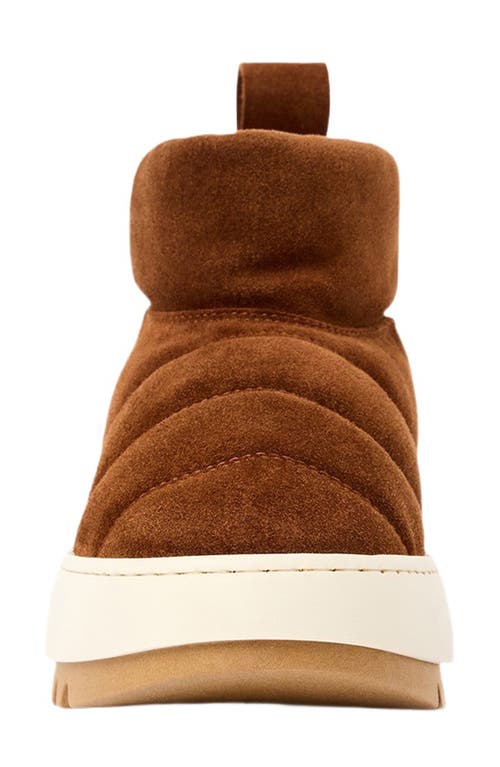 Aquatalia Alcee Mini Platform Bootie In Brown