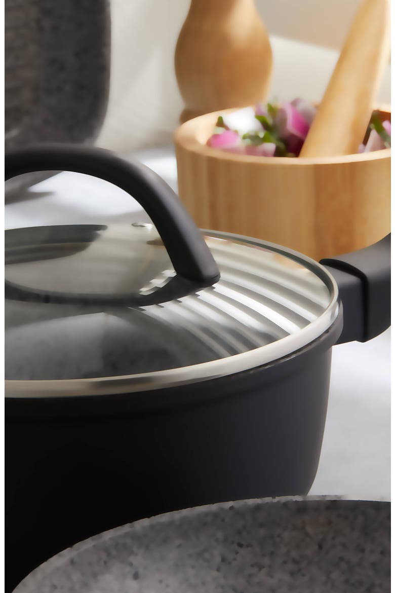 STONE X² 9 Piece Cookware Set, Alternate, color, Black