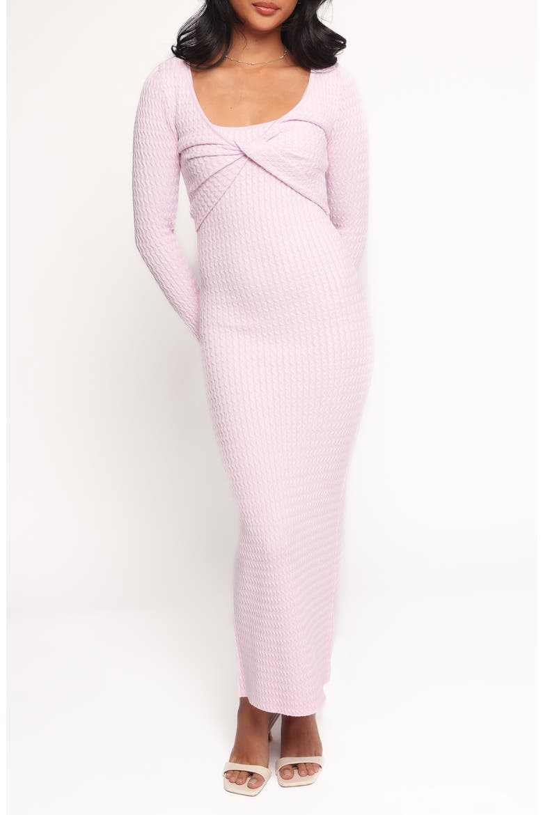 Teodora Long Sleeve Shrug & Tank Dress Set, Main, color, PINK