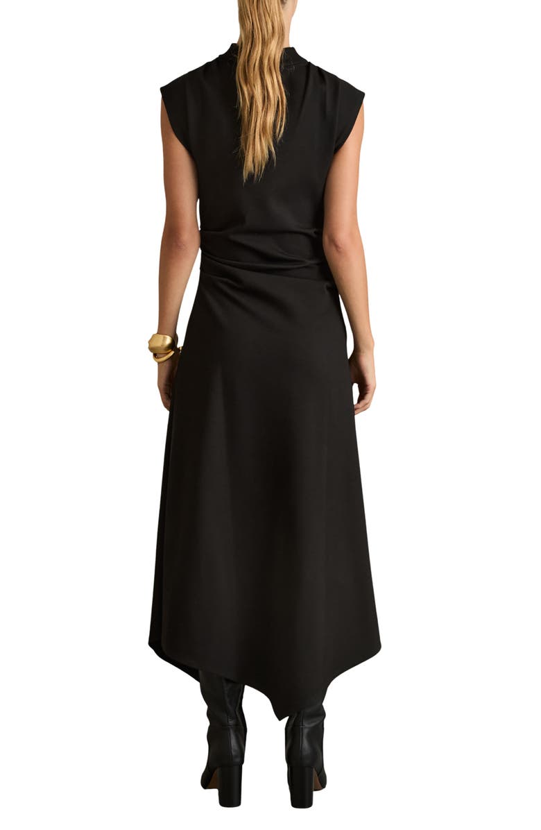 Reiss Harlan Cowl Neck Dress, Alternate, color, Black