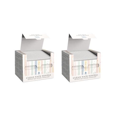 100 XL Clean Facial Towels - Ultra-Soft & Safe for Sensitive Skin