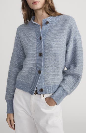 FRAME The Jacquard Cardigan in Sky Blue Multi at Nordstrom Rack, Size X-Small