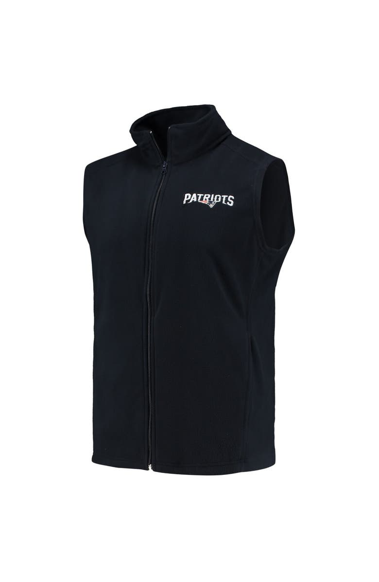 DUNBROOKE Men's Navy New England Patriots Houston Fleece Full-Zip Vest, Alternate, color, 