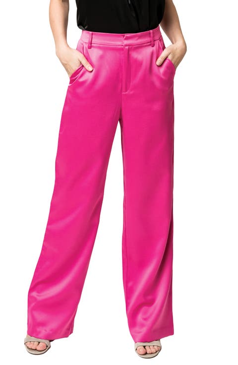 Lindsey Wide Leg Satin Pants