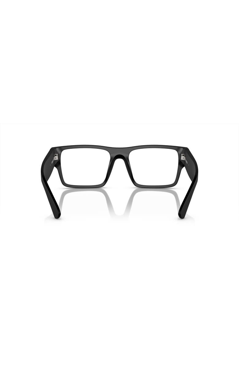 Prada 54mm Rectangle optical glasses, Alternate, color, Black