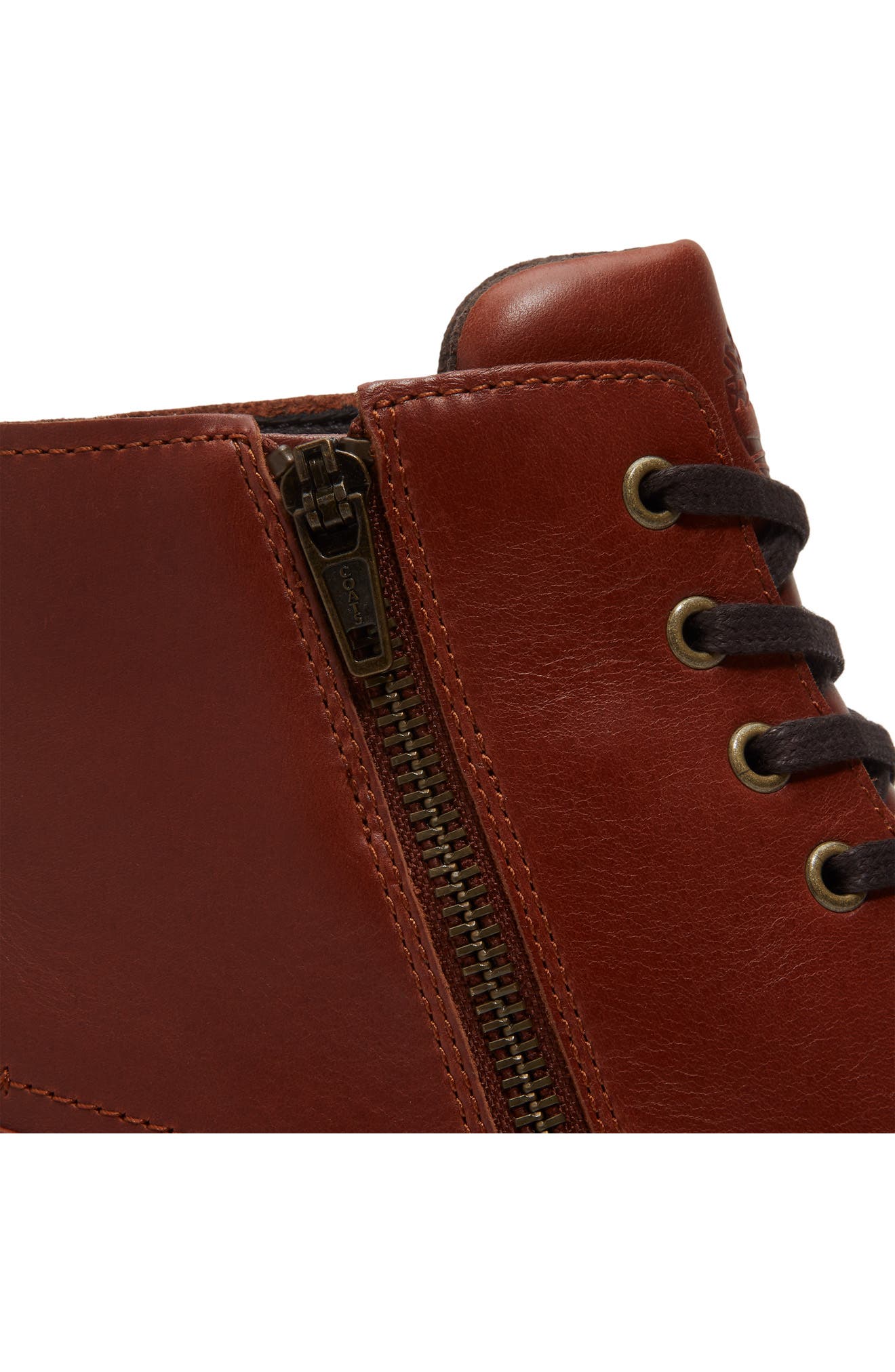 Stormbucks Waterproof Leather Boot, Alternate, color, RUST FULL GRAIN