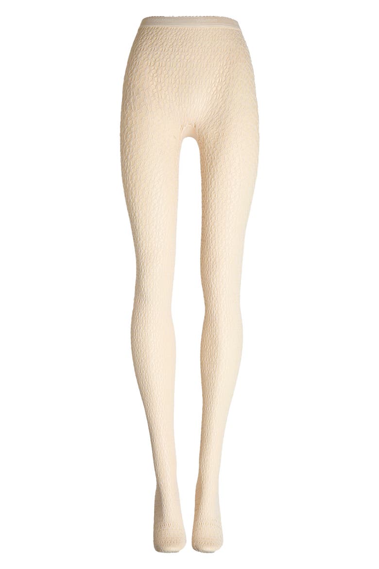 Daisy Net Tights, Alternate, color, BUTTERCREAM