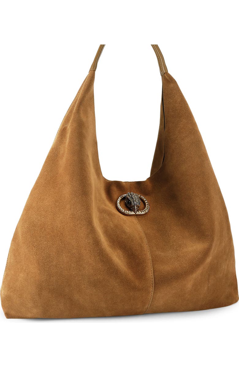 Kurt Geiger London Large Chelsea Slouch Hobo Bag, Alternate, color, Light/ Pastel Brown
