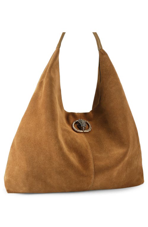 Kurt Geiger Large Chelsea Crystal-embellishment Tote Bag In Brown
