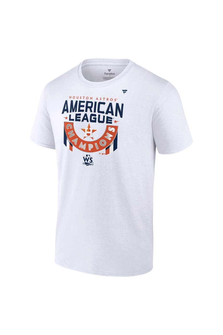 Men's Fanatics Branded White Houston Astros 2022 American League Champions Locker Room Big & Tall T-Shirt, Alternate, color, White