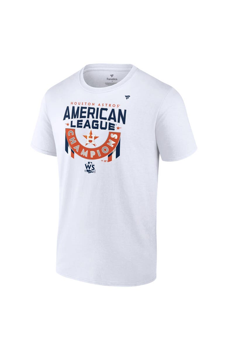 FANATICS Men's Fanatics Branded White Houston Astros 2022 American League Champions Locker Room Big & Tall T-Shirt, Alternate, color, 
