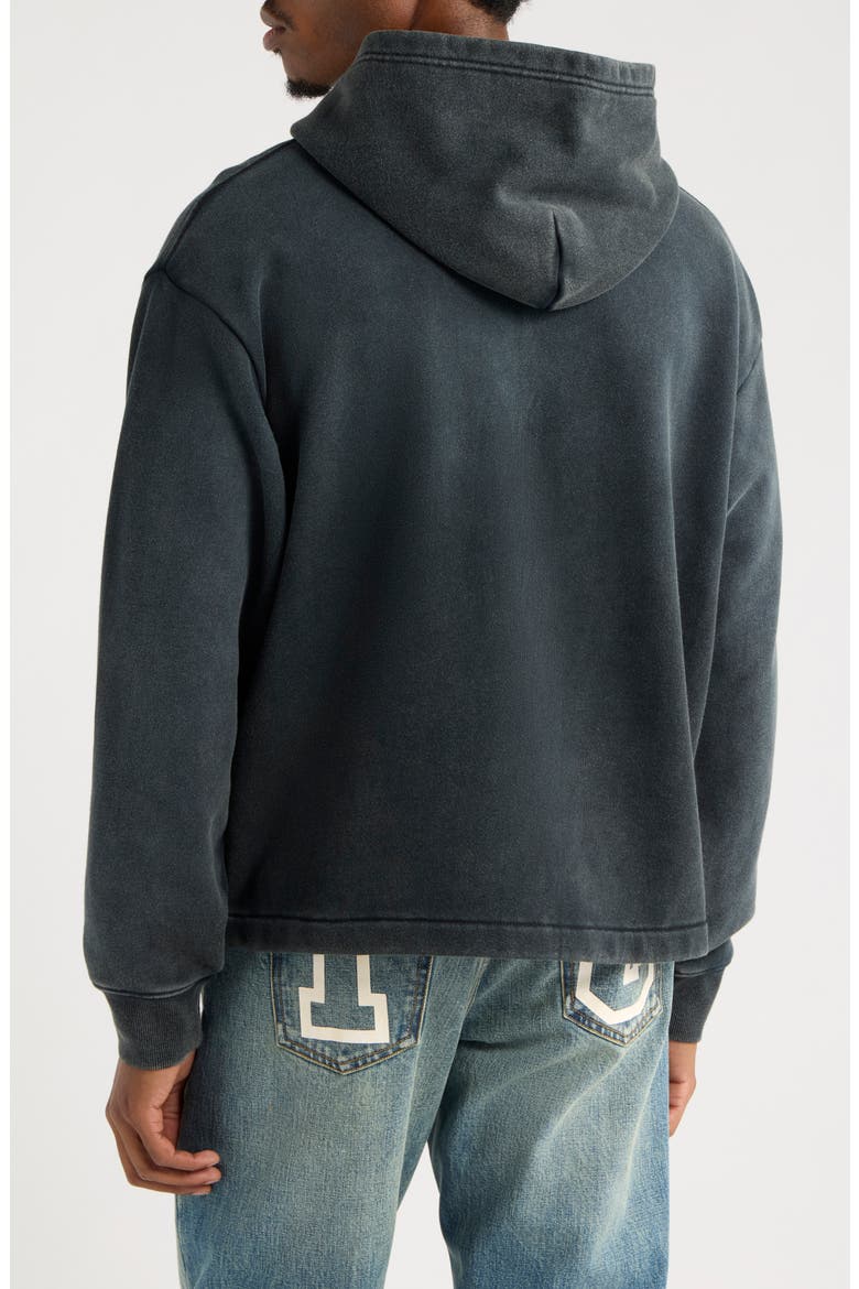 Bacon Cotton Graphic Hoodie, Alternate, color, JET SET
