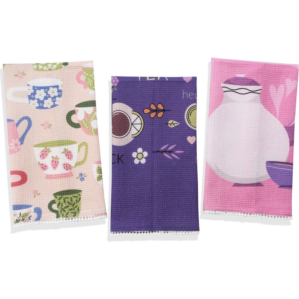 Tiramisu 3-piece Kitchen Towel Set In Multi
