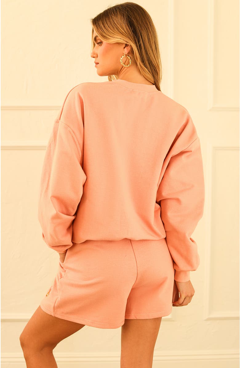 Dippin Daisys Take A Picture Long Sleeve Crewneck, Alternate, color, Pink Sands