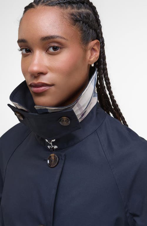Barbour Robyn Water Resistant Trench Coat In Blue