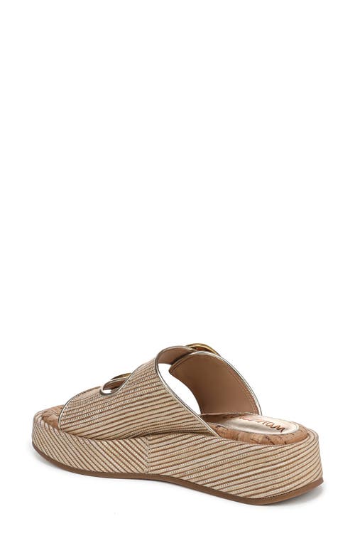 Sam Edelman Nerissa Two-strap Platform Sandal In Sunny Gold