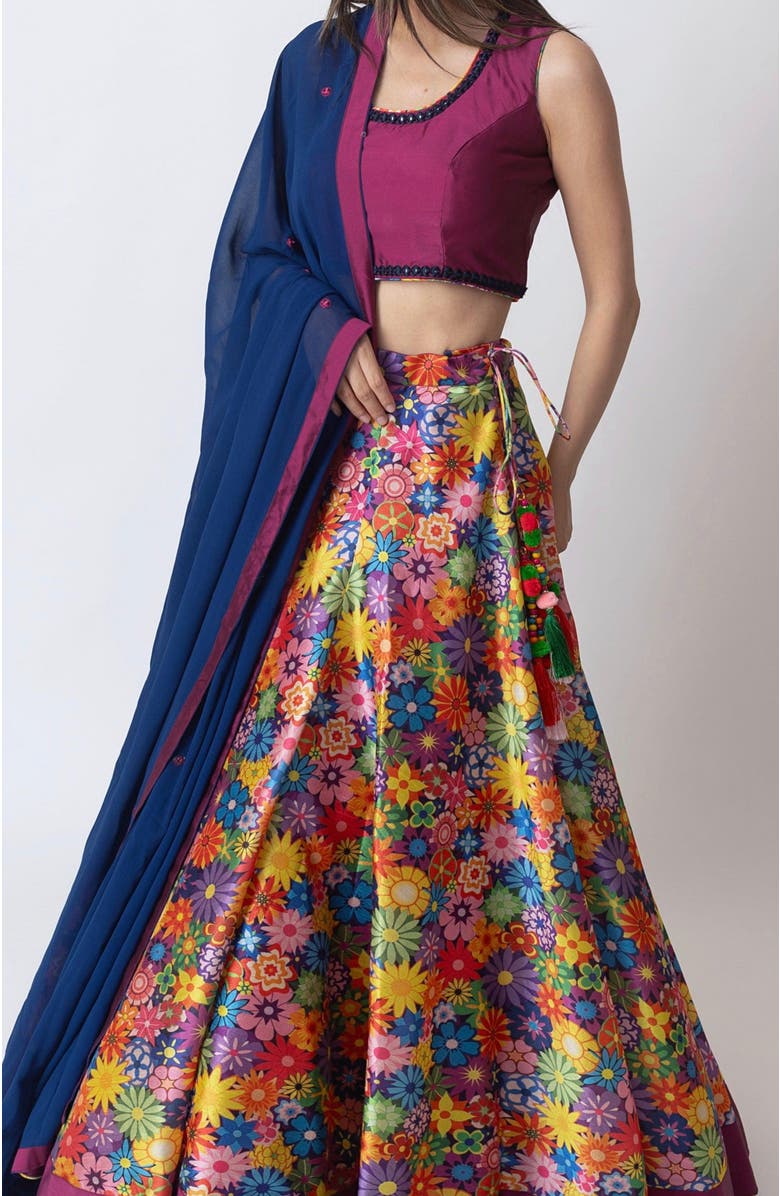 RAAS Kari Floral Chaniya Choli, Main, color, Purple