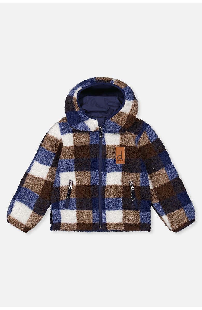 Deux par Deux Reversible Mid-Season Fleece Technical Hooded Jacket, Alternate, color,