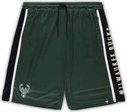 FANATICS Men's Fanatics Branded Hunter Green Milwaukee Bucks Big & Tall Referee Iconic Mesh Shorts
