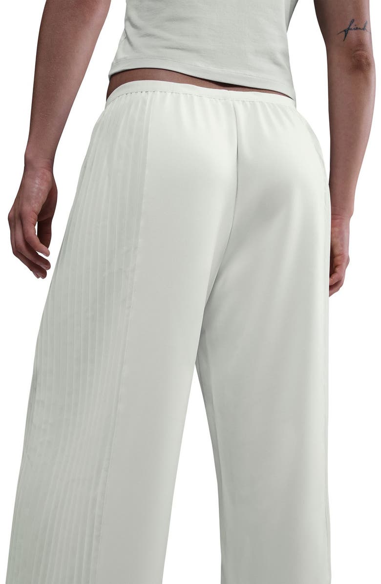 Nike Pleated Wide Leg Pants, Alternate, color, Sail/ Black