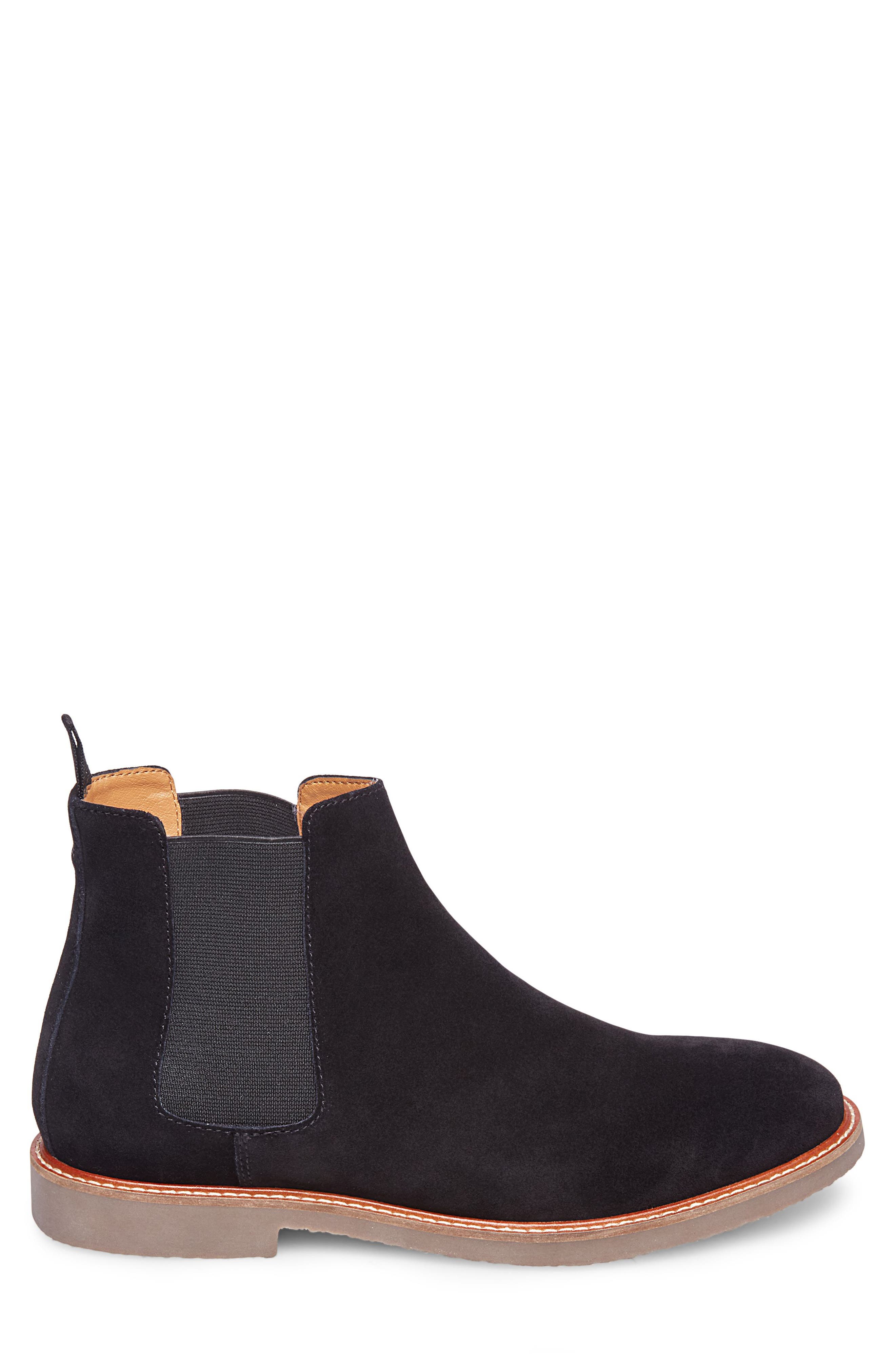 Steve Madden MADDEN Highline Chelsea Boot, Alternate, color, Black Suede