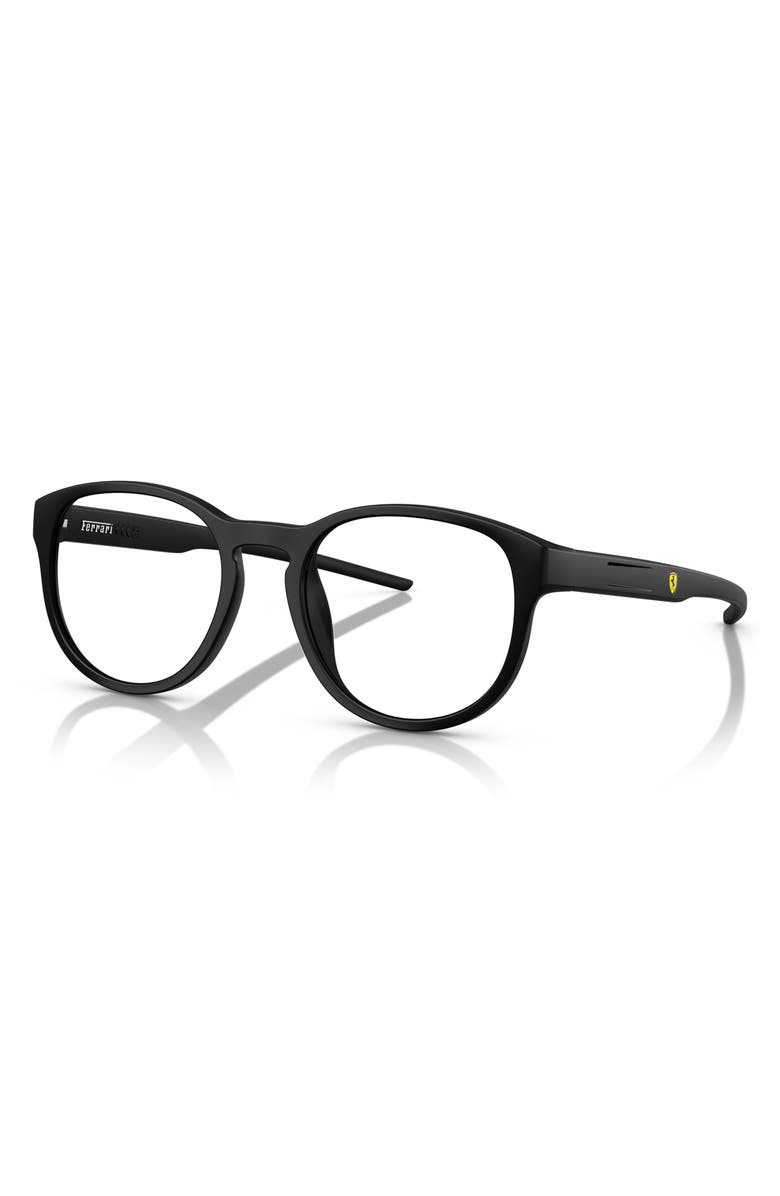 Scuderia Ferrari x Scuderia Ferrari 52mm Phantos Optical Glasses, Alternate, color, Matte Black