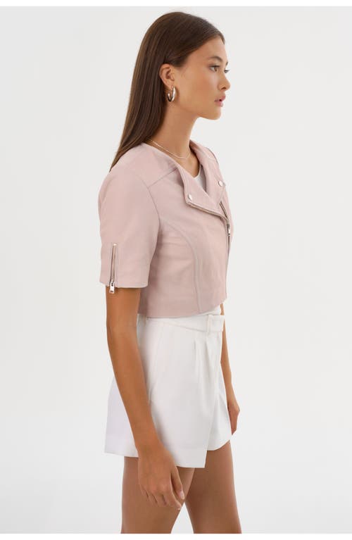 Lamarque Kirsi | Cropped Biker Jacket In Gray