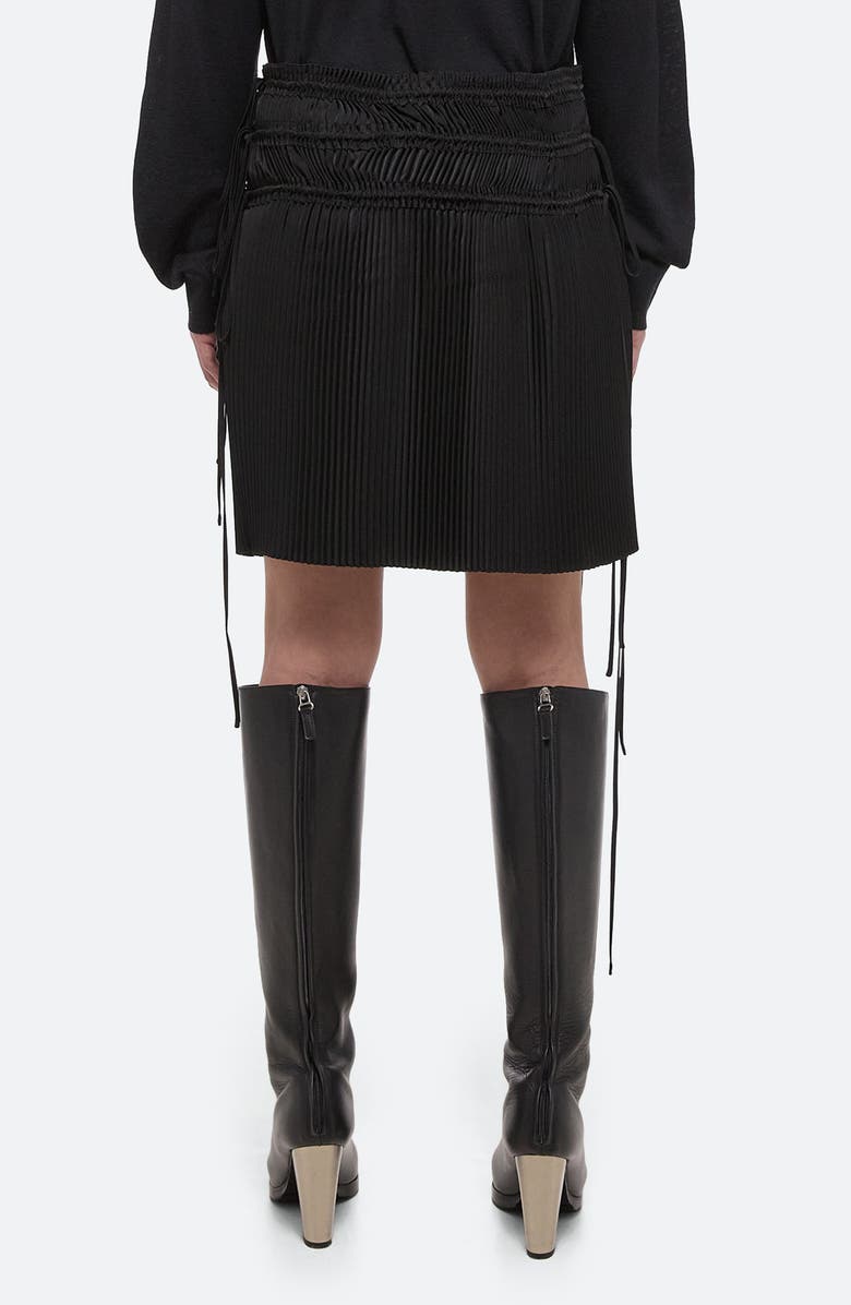 Helmut Lang Pleated Drawstring Waist Skirt, Alternate, color,