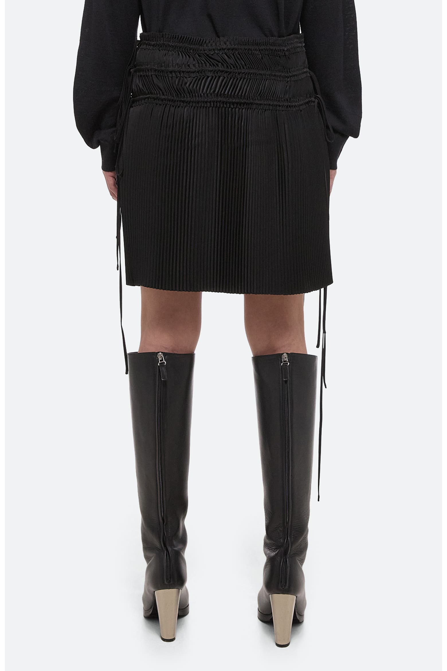 Lang Helmut Lang Pleated Drawstring Waist Skirt (Women) | Nordstromrack