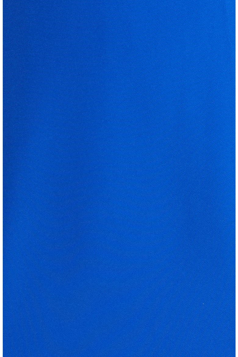 Crepe High/Low Gown, Alternate, color, COBALT