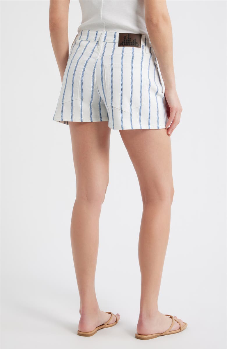 CITY BLUES Stripe Denim Shorts, Alternate, color, 